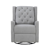 Milah - Gliding Swivel Recliner Tufted - Furniture Home Direct