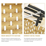 Outdoor Daybed With Retractable Canopy Cushions Beige - Furniture Home Direct