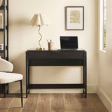 Transitional Reeded Writing Desk With Drawer - Furniture Home Direct