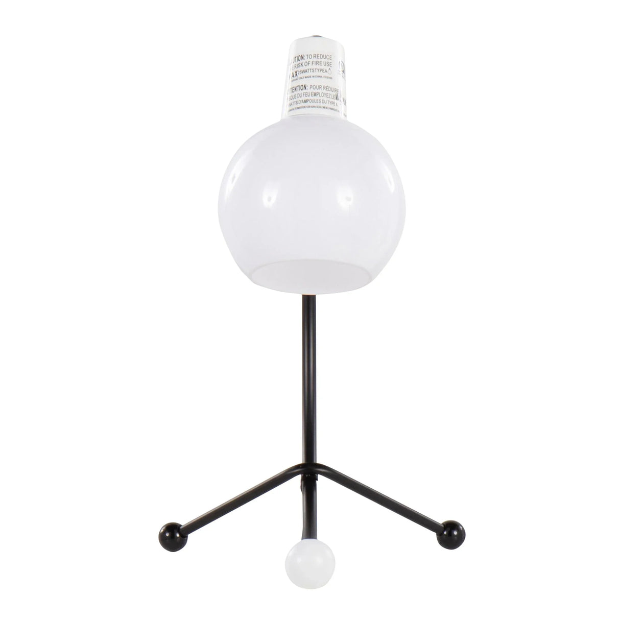 Eileen - Contemporary Task Lamp - Black / White - Furniture Home Direct