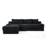 Modern L - Shaped Sectional Couch With Memory Foam - Furniture Home Direct