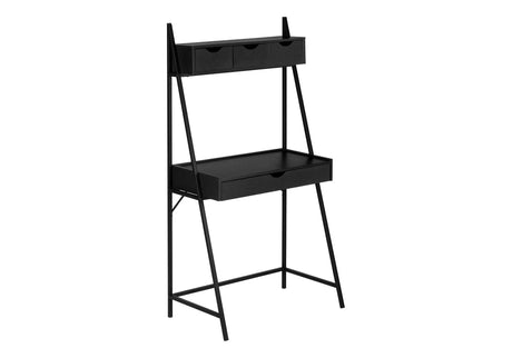 Computer Desk For Home Office, Laptop, Leaning, Storage Drawers, Contemporary & Modern - Furniture Home Direct