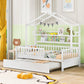 Playhouse Bed With Trundle, Kids Bed With Shelf - Furniture Home Direct