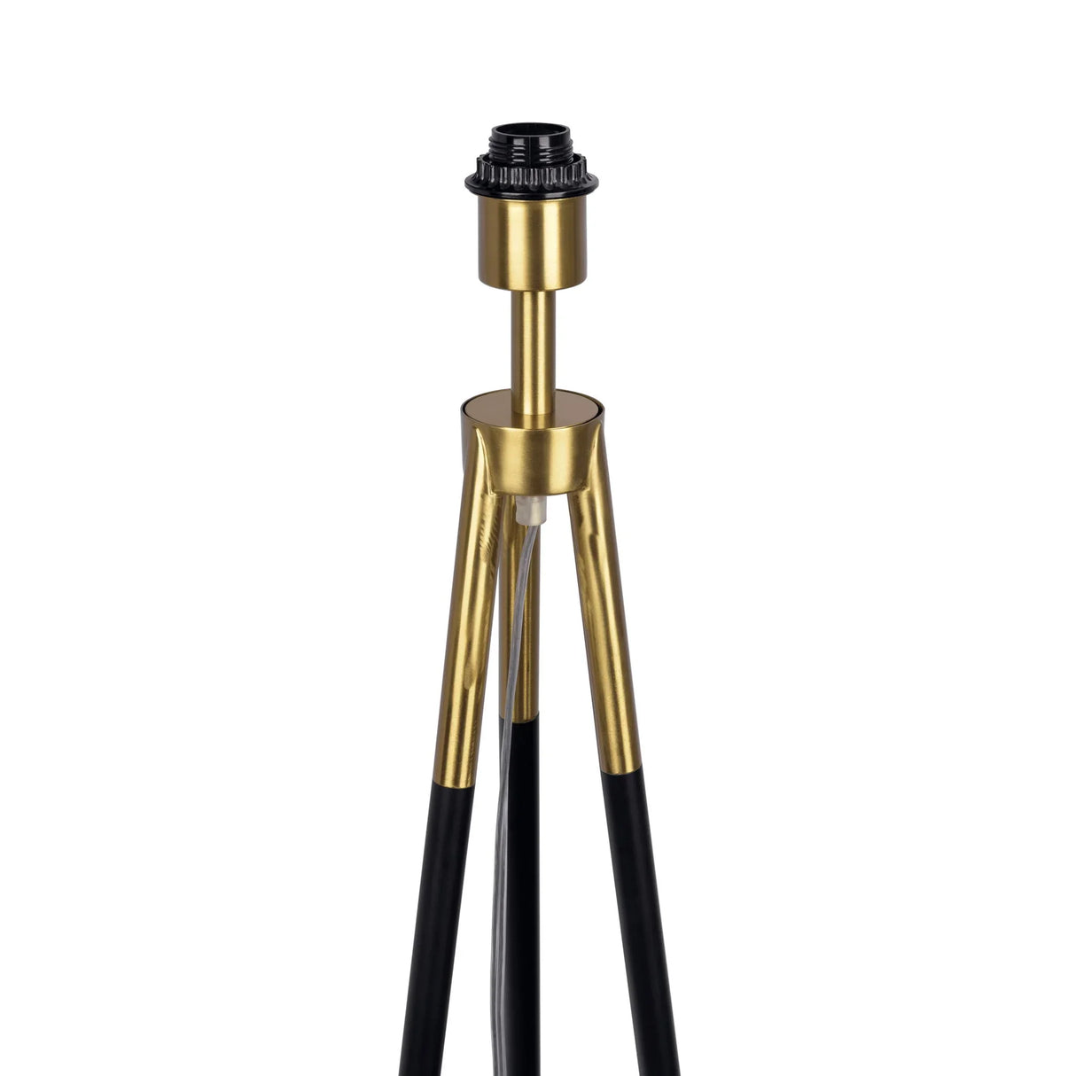 Sway - Floor Lamp With On / Off Switch Triple Legs Shade - Black / Gold / White - Furniture Home Direct