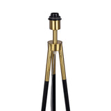 Sway - Floor Lamp With On / Off Switch Triple Legs Shade - Black / Gold / White - Furniture Home Direct
