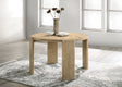 Bowen - Round Dining Table - Oak Finish - Furniture Home Direct