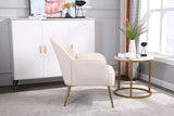 Modern Mid-Century Chair Tufted Sherpa Armchair For Living Room Bedroom Office - Furniture Home Direct