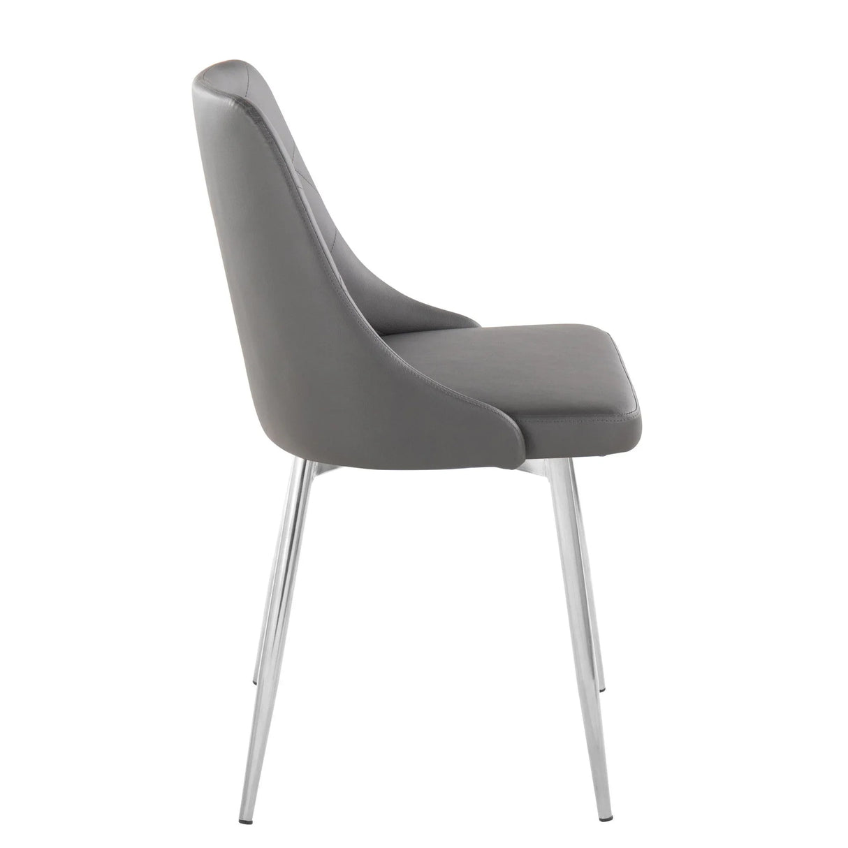 Marche - Contemporary Dining Chair With Metal Legs (Set of 2) - Furniture Home Direct