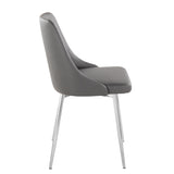 Marche - Contemporary Dining Chair With Metal Legs (Set of 2) - Furniture Home Direct