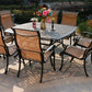 Square 63.98" Long Aluminum Dining Set - Furniture Home Direct