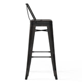 Rayne - Curved Back Metal Stool (Set of 2) - Furniture Home Direct