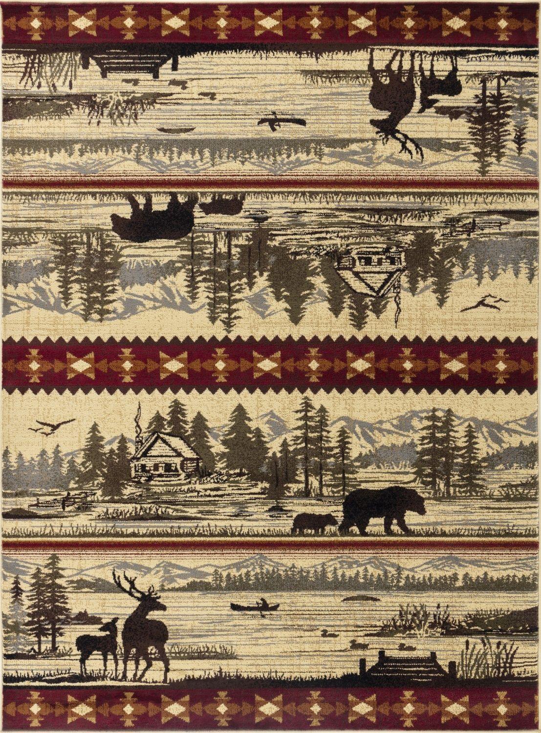 Nature's Nest - GC_CBL3005 Lodge Area Rug - Furniture Home Direct