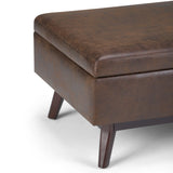 Owen - Upholstered Rectangular Storage Ottoman - Furniture Home Direct
