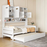 Daybed With All-In-One Cabinet And Shelf - Furniture Home Direct