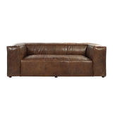Brancaster - Grain Leather Sofa - Brown - Furniture Home Direct