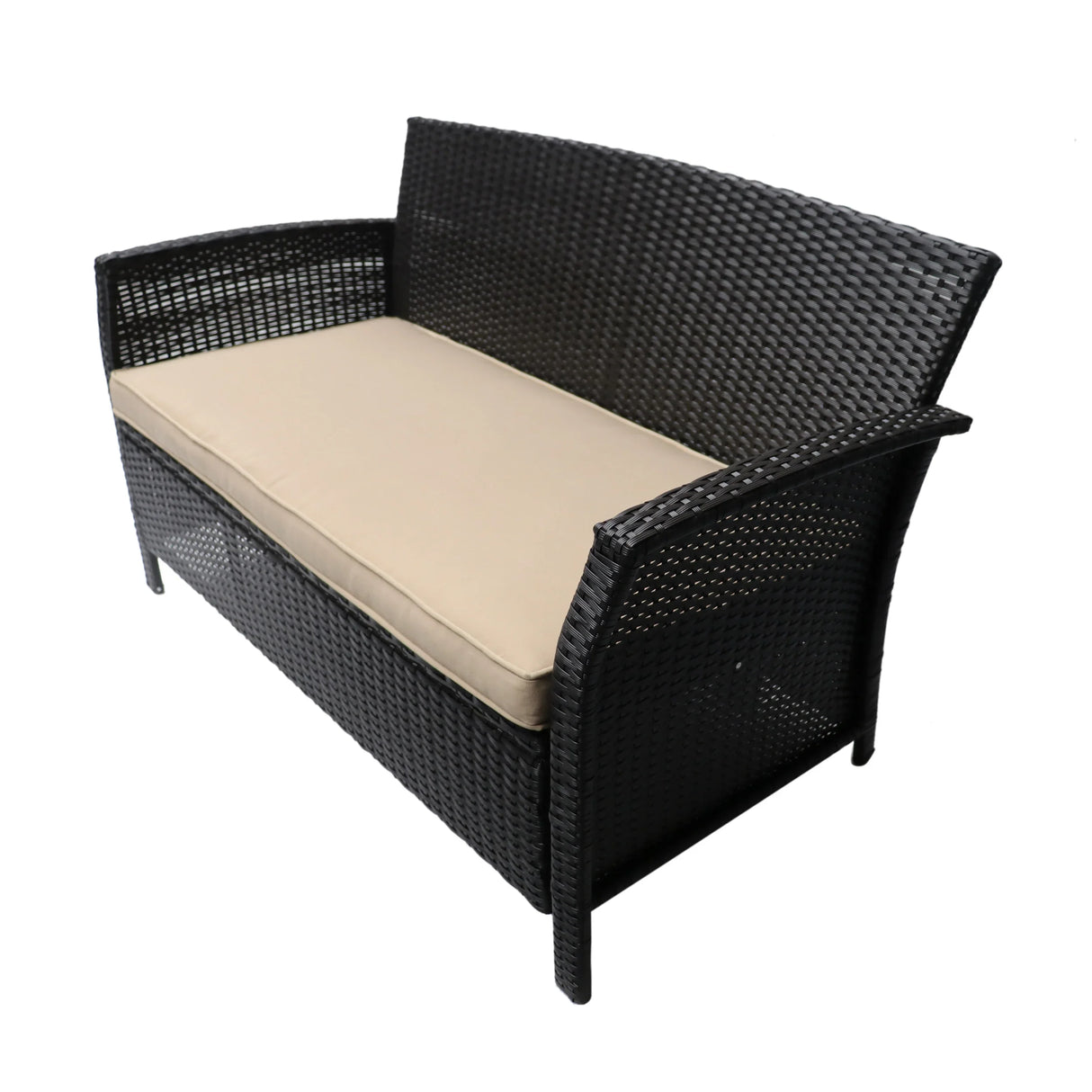 4 PC Outdoor Patio Set - Beige - Furniture Home Direct