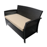 4 PC Outdoor Patio Set - Beige - Furniture Home Direct