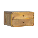 Curved Wall Mounted Bedside Nightstand - Furniture Home Direct