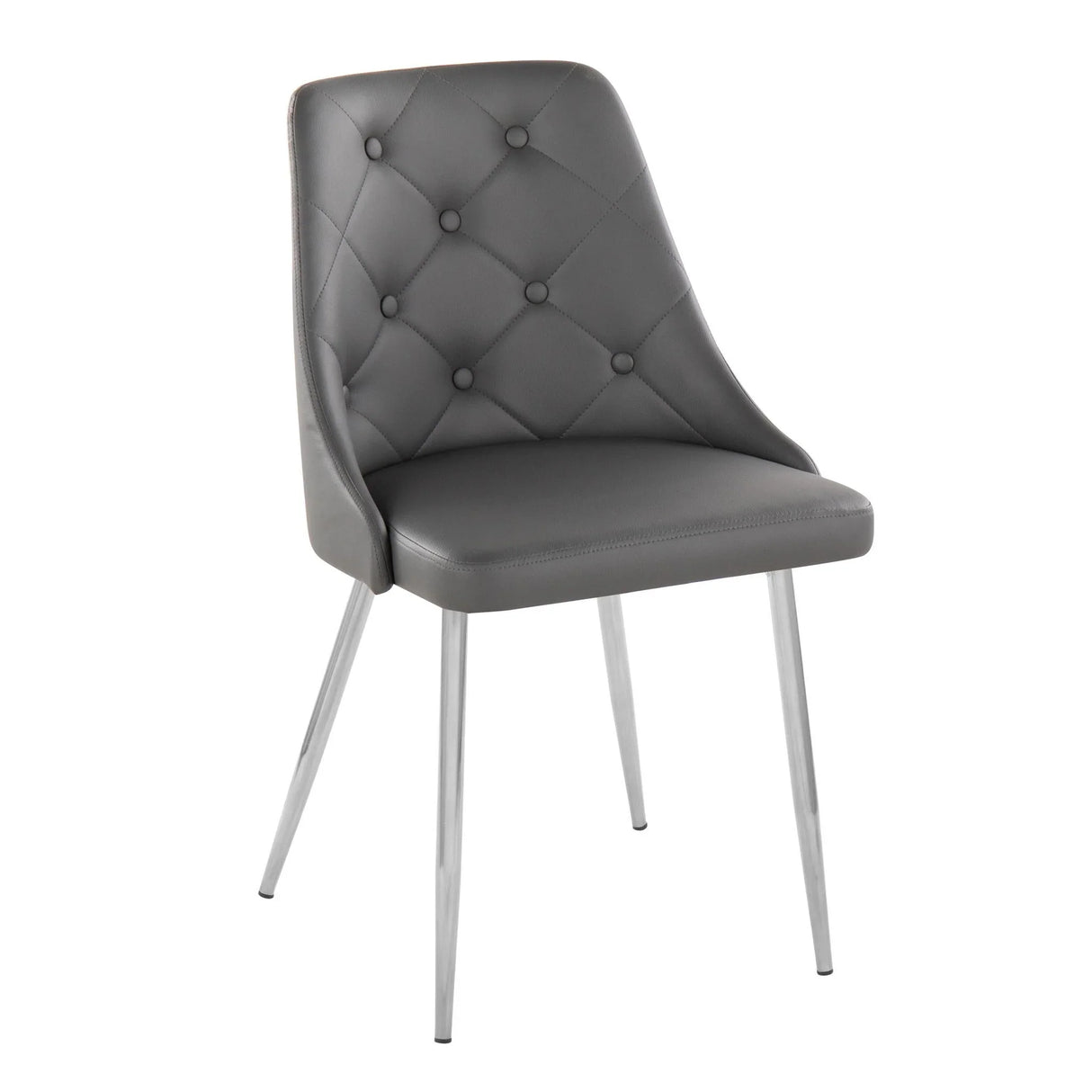 Marche - Contemporary Dining Chair With Metal Legs (Set of 2) - Furniture Home Direct