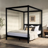 Canopy Bed Frame Modern Minimalist Boho - Furniture Home Direct