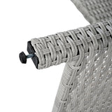 Outdoor Rattan Sectional With 2 Extendable Side Tables and Washable Covers - Furniture Home Direct