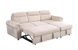 Ashton - Reversible Sleeper Sectional Sofa Chaise - Furniture Home Direct