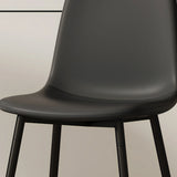 Dining Set Glass Table With 8 Cushioned Chairs Black - Furniture Home Direct