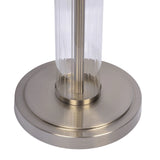 Nimbus - Floor Lamp With 3Way Rotary Switch Clear Body Base - Silver Gray / White - Furniture Home Direct