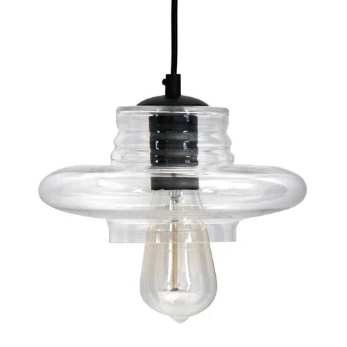 Torus - Saucer Industrial Pendant - Clear - Furniture Home Direct