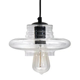 Torus - Saucer Industrial Pendant - Clear - Furniture Home Direct