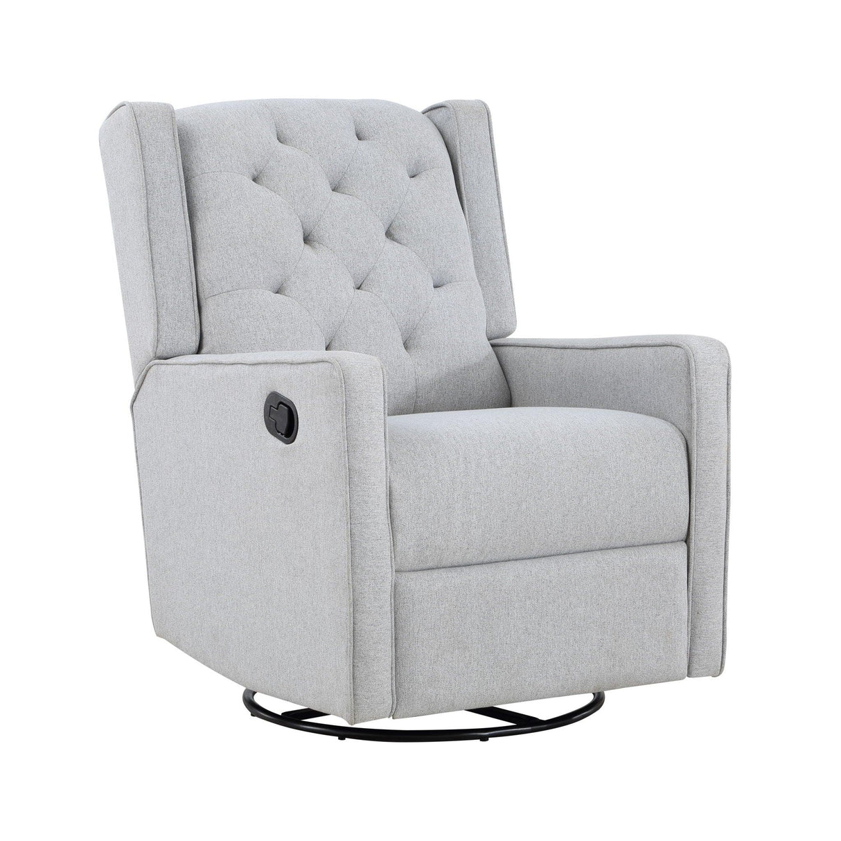 Milah - Gliding Swivel Recliner Tufted - Furniture Home Direct