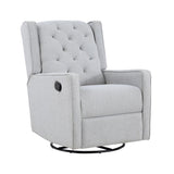 Milah - Gliding Swivel Recliner Tufted - Furniture Home Direct