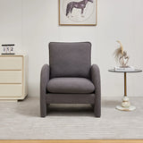 Modern Sherpa Upholstered Accent Chair, Comfortable Living Room Armchair, Lounge Chair For Bedroom, And Office - Furniture Home Direct