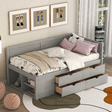 Daybed With Drawers And Shelves - Furniture Home Direct