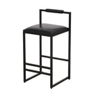 Elegant Bar Stool Set With Backrest And Footrest, Counter Height (Set of 2) - Furniture Home Direct