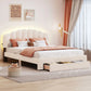 Upholstered Platform Bed With Drawer - Furniture Home Direct