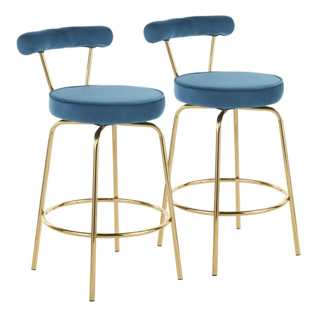 Rhonda - Glam Counter Stool (Set of 2) - Furniture Home Direct