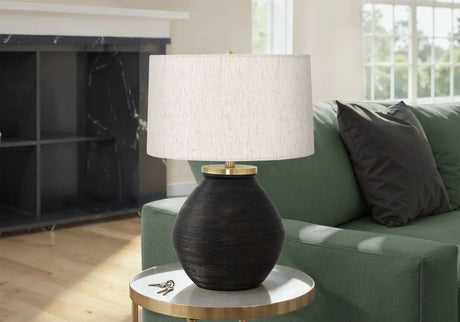 Lighting, Table Lamp, Concrete, Contemporary - Black / Cream - Furniture Home Direct