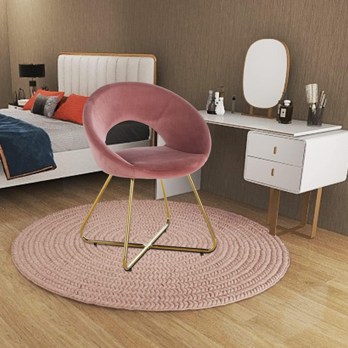 Modern Accent Velvet Lounge Chair - Furniture Home Direct