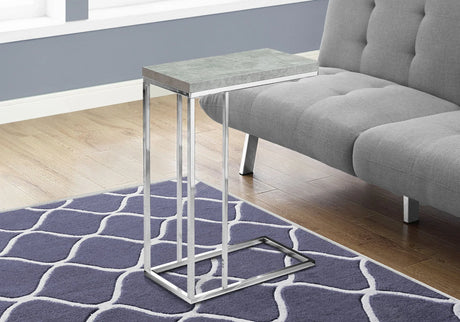 Accent Table, C - Shaped, Tempered Glass, Stylish Design Contemporary & Modern - Furniture Home Direct