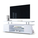 TV Stant With LED And Large Side Cabinet - Furniture Home Direct