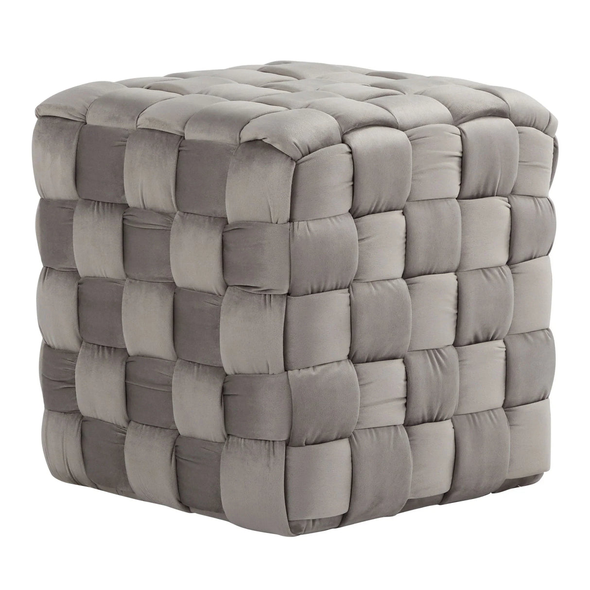 Square Braided Ottoman - - Furniture Home Direct