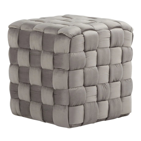Square Braided Ottoman - - Furniture Home Direct