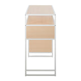 Display - Farmhouse Bar Height Table With Storage Space - Furniture Home Direct