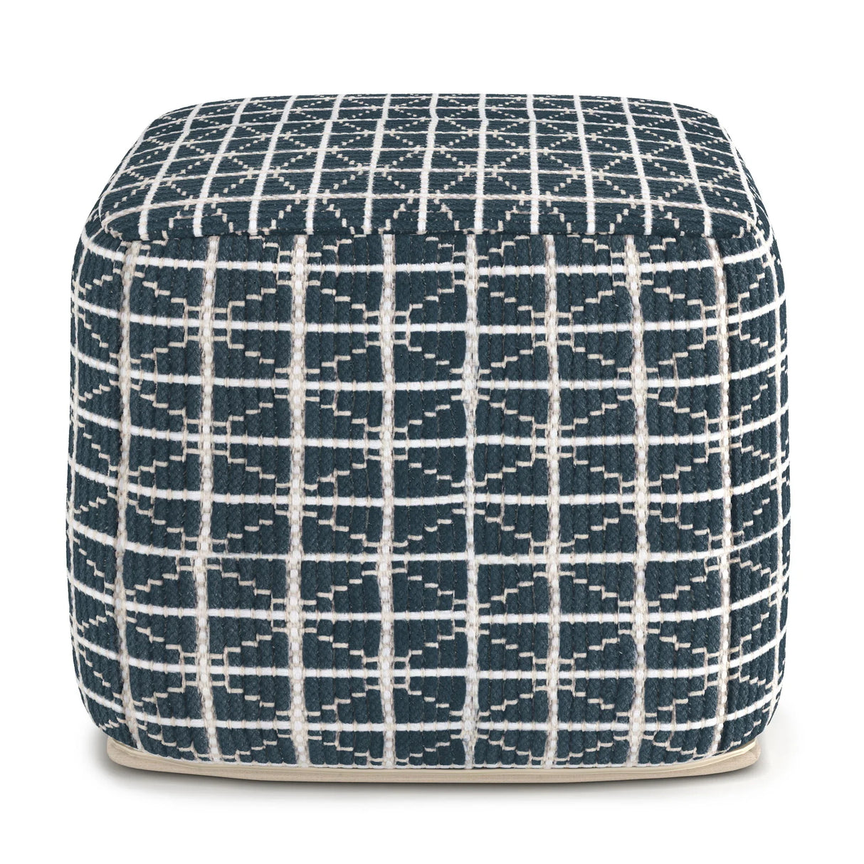 Noreen - Upholstered Square Pouf - Furniture Home Direct