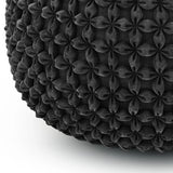 Renee - Handcrafted Round Pouf - Furniture Home Direct