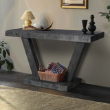 Vintage Distressed Wood Entryway Bench With 2 Tier Storage Cabinet - Furniture Home Direct