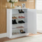 Shoe / Storage Cabinet With Two Doors Five Shelves - Furniture Home Direct