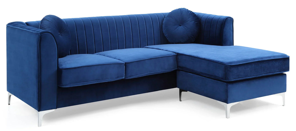 Delray - Micro Suede Sofa Chaise - Furniture Home Direct