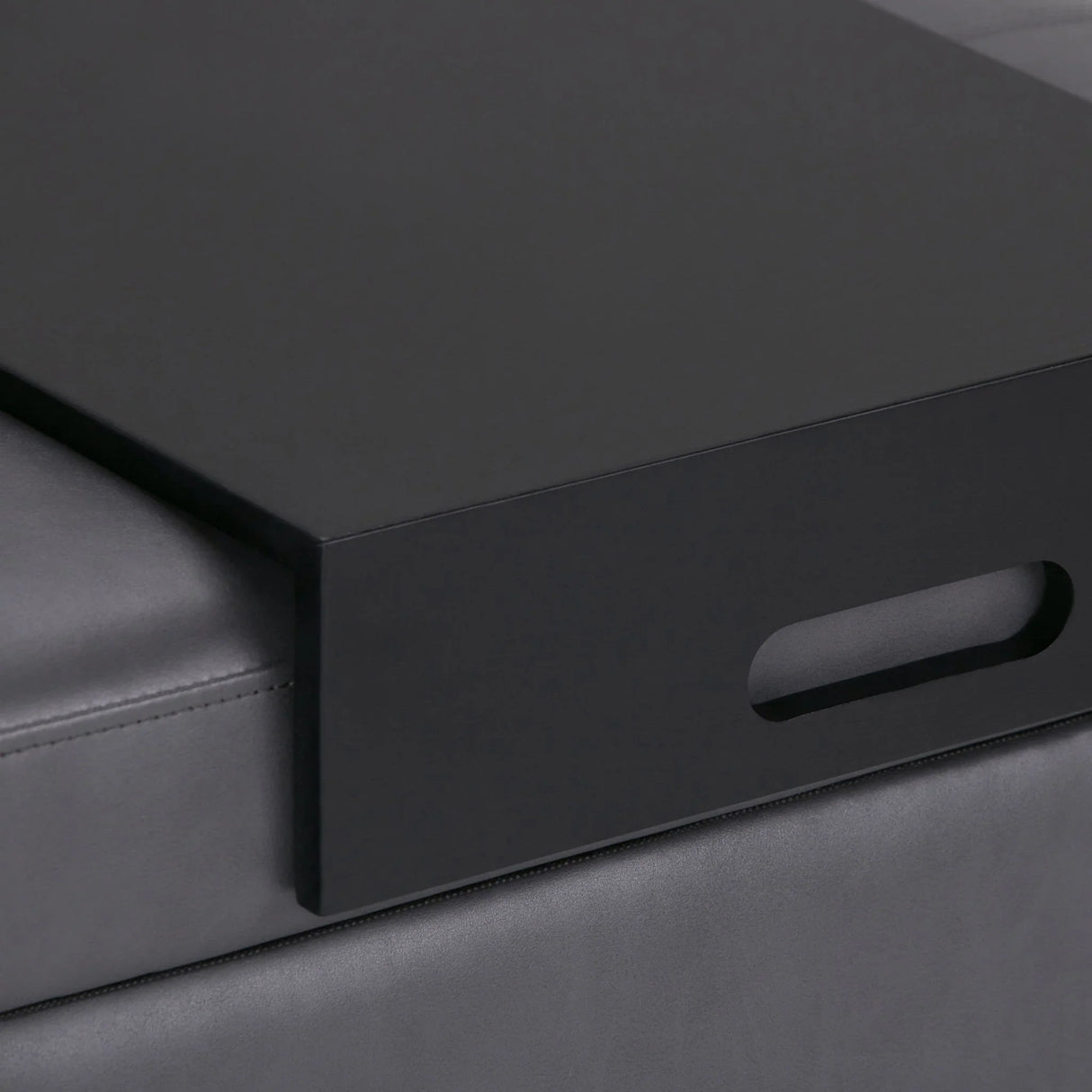 Oregon - Contemporary Storage Ottoman Bench With Tray - Furniture Home Direct